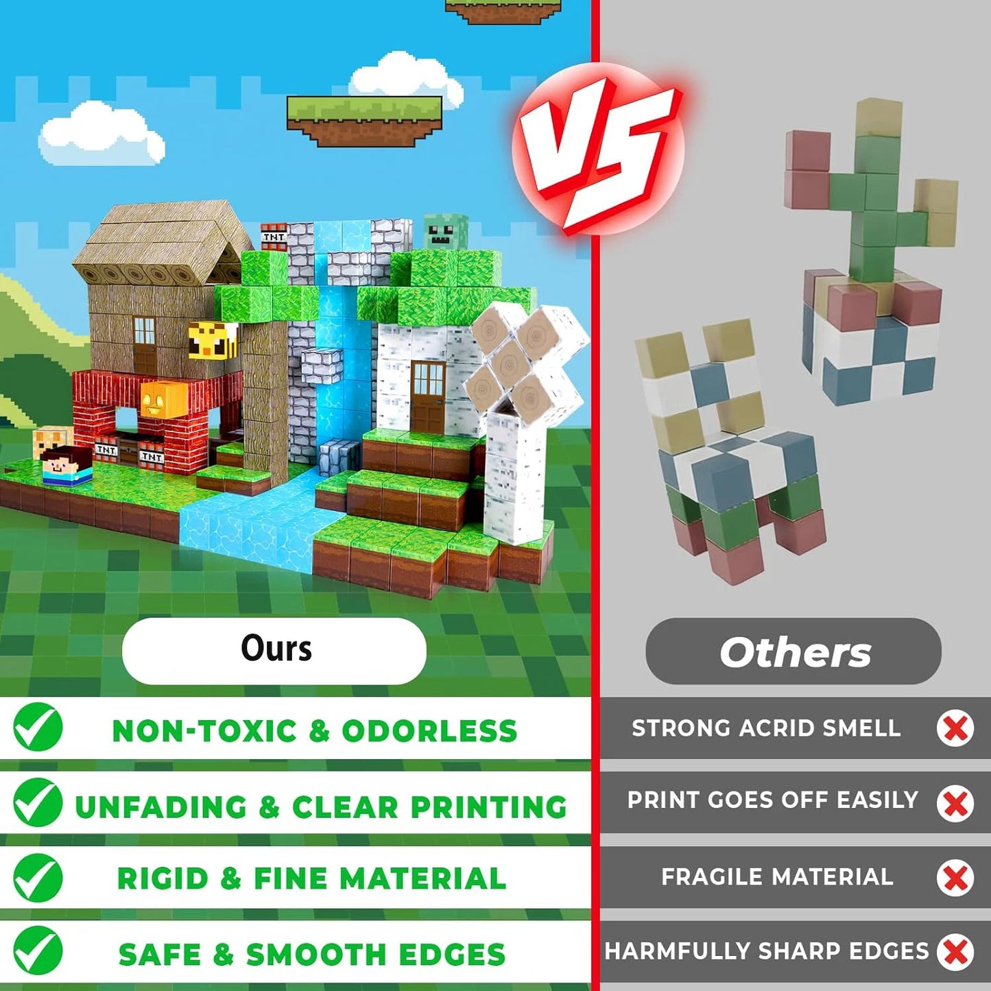 Magnetic Building Blocks - Minecraft Mini World