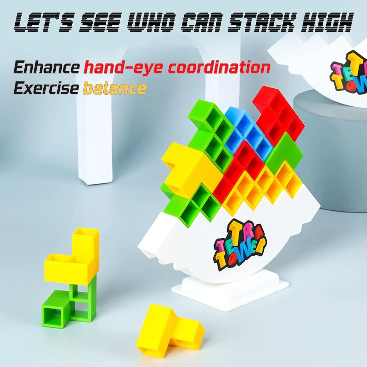 48-64PCS Tetra Tower Stacking
