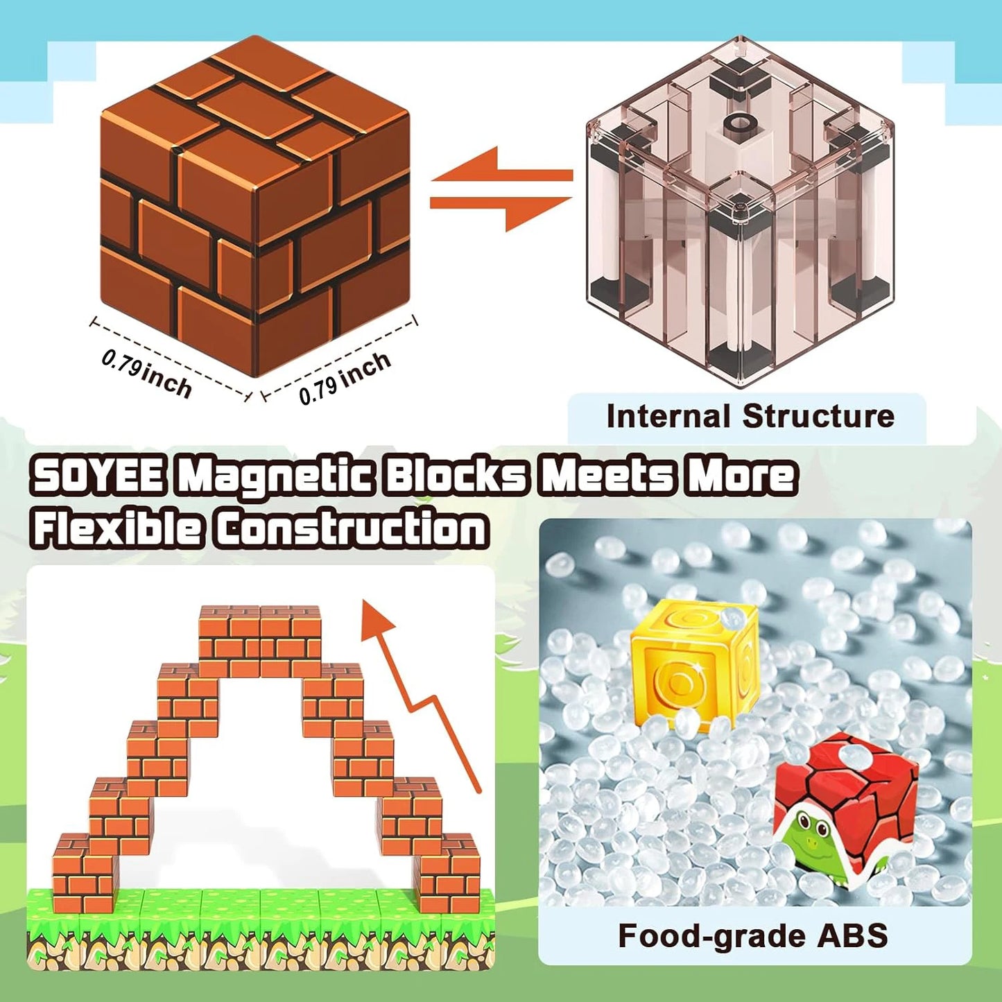 Magnetic Building Blocks - Minecraft Mini World